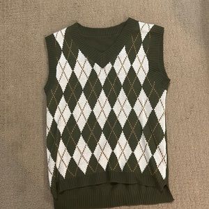 Green Sweater Vest